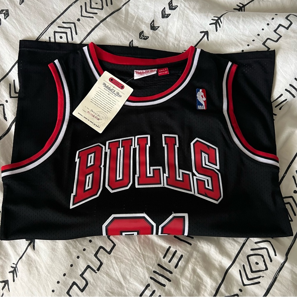 Rodman Bulls Jersey - 100% Stitched Size Large SOLD